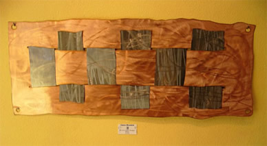 "Checkers", Original, Weaved Copper & Stainless Steel - Jason Mernick