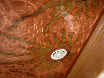 "Ceiling", Original, Torch Painted Copper - Jason Mernick