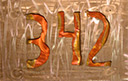 "Custom Address Numbers for Business", Original, Stainless Over Copper - Jason Mernick