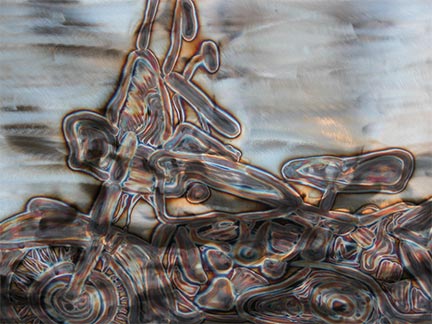 "Room Divider", Original, Etched Stainless Steel & Copper - Jason Mernick