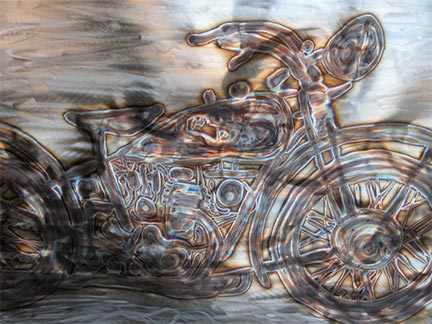 "Room Divider", Original, Etched Stainless Steel & Copper - Jason Mernick