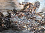 Jason Mernick - Torch Painted Motorcycle on Stainless Steel