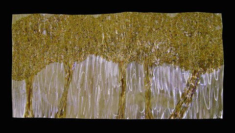 "Love Grove" - original torch painted on stainless steel - Jason Mernick