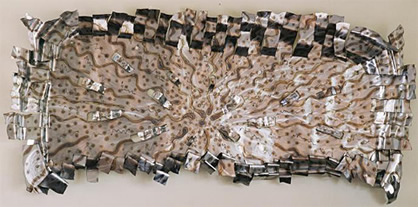 "Free Form II", Original Etched & Torched Copper - Jason Mernick