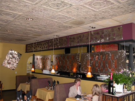  "The Social", Original, Stainless Steel & Copper Commission: La Restaurant - Jason Mernick
