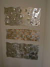 "Condo Lobby", Originals, Stainless Etched Pops Stainless & Copper Weave - Jason Mernick