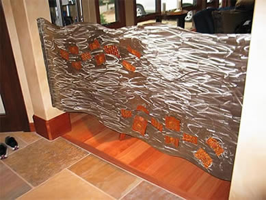 "Room Divider", Original, Etched Stainless Steel & Copper - Jason Mernick