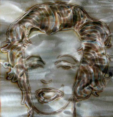 "Room Divider", Original, Etched Stainless Steel & Copper - Jason Mernick